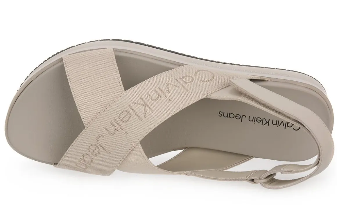 CALVIN KLEIN ACF FLATFORM SANDAL