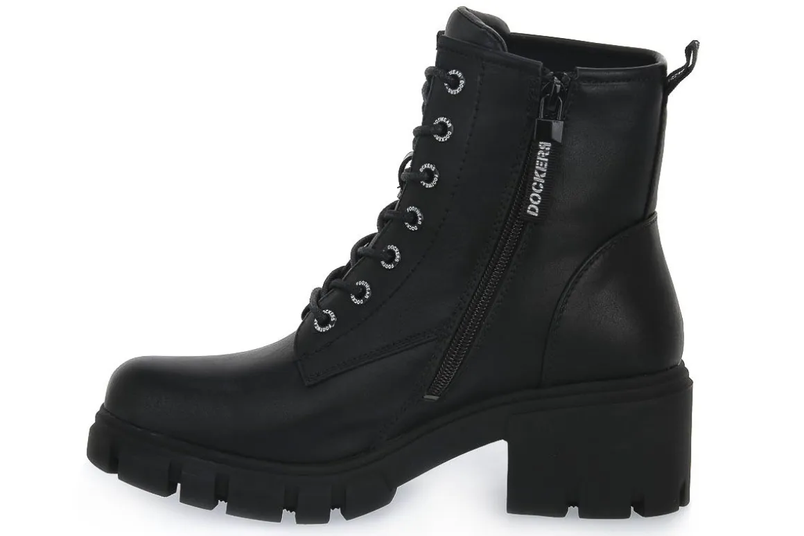 DOCKERS 100 NAPPA NERO