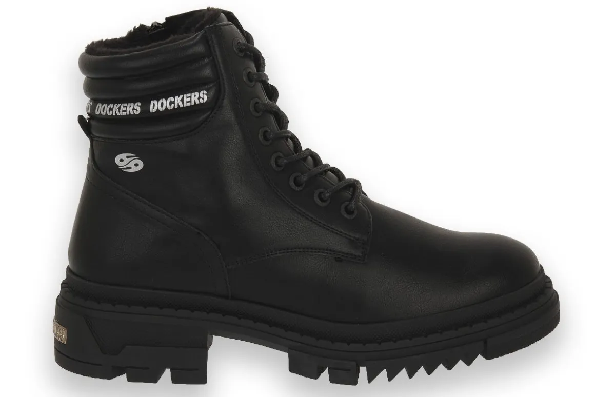 DOCKERS 100 NAPPA NERO