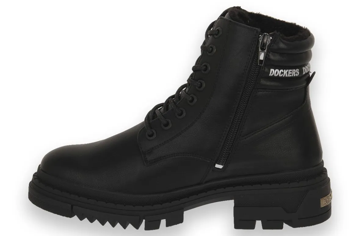 DOCKERS 100 NAPPA NERO