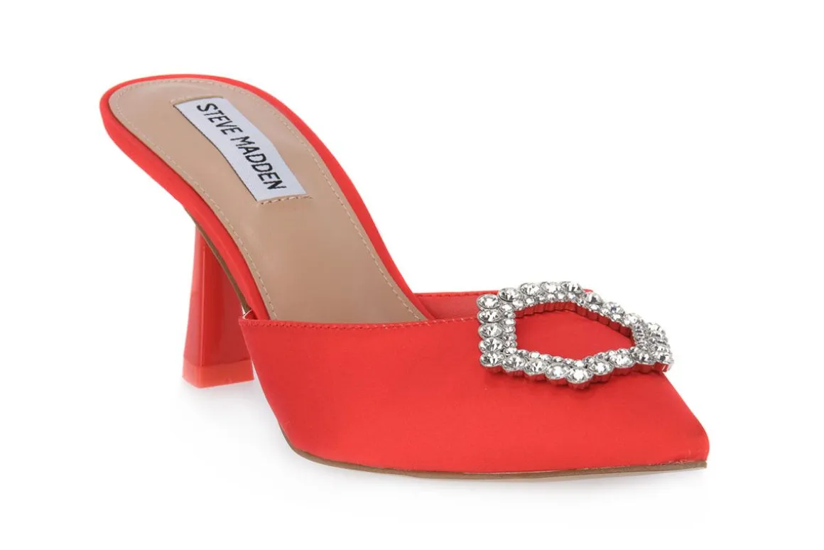 STEVE MADDEN RED LUXE CITY SATIN