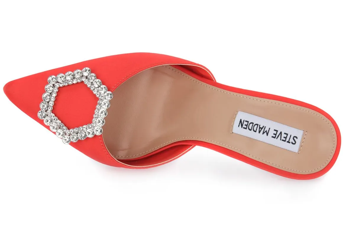 STEVE MADDEN RED LUXE CITY SATIN